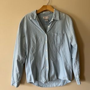 Vintage Talbots Chambray Button Down Medium Blue